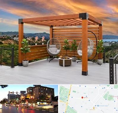 پرگولا چوبی در بلوار سجاد مشهد 