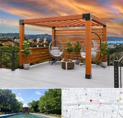 پرگولا چوبی در هشت بهشت اصفهان