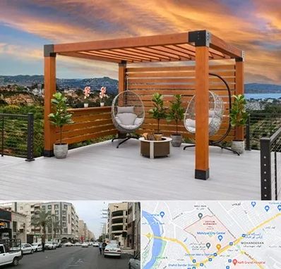 پرگولا چوبی در زیتون کارمندی اهواز 