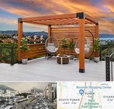 پرگولا چوبی در پونک 