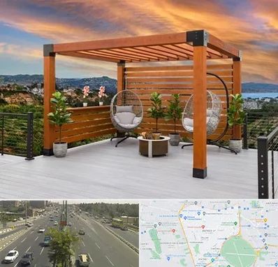 پرگولا چوبی در منطقه 17 تهران 