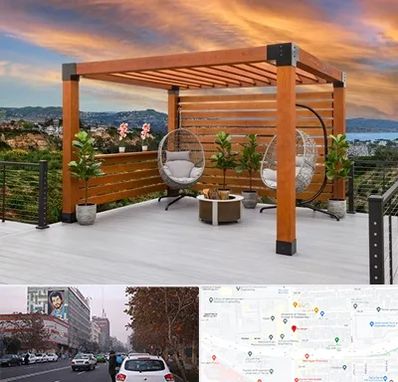 پرگولا چوبی در کارگر شمالی 