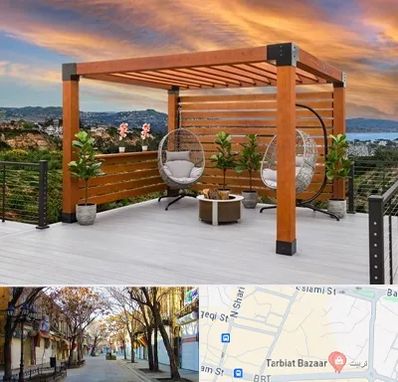 پرگولا چوبی در تربیت تبریز