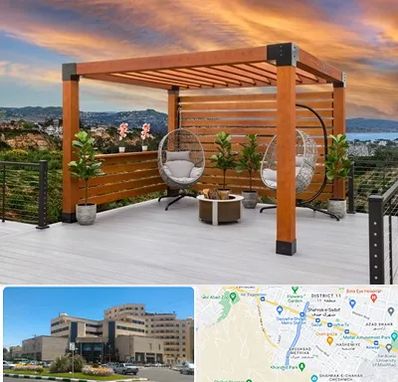 پرگولا چوبی در صیاد شیرازی مشهد