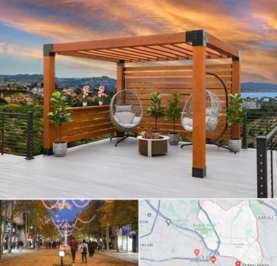 پرگولا چوبی در ولیعصر ارومیه