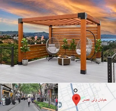 پرگولا چوبی در ولیعصر شهریار
