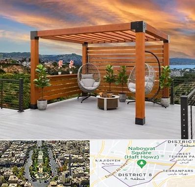 پرگولا چوبی در نارمک 