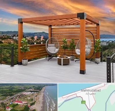 پرگولا چوبی در محمودآباد