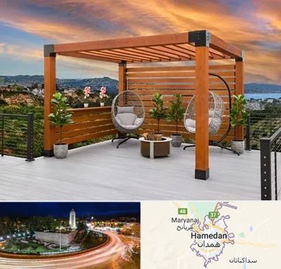 پرگولا چوبی در همدان