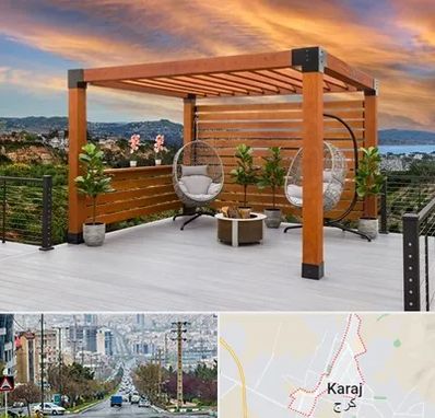 پرگولا چوبی در گوهردشت کرج 