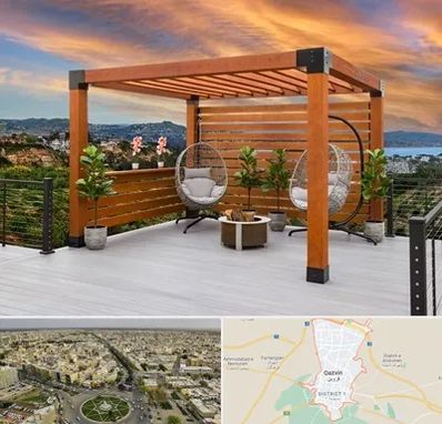 پرگولا چوبی در قزوین