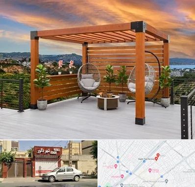 پرگولا چوبی در باجک قم