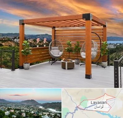 پرگولا چوبی در لواسان