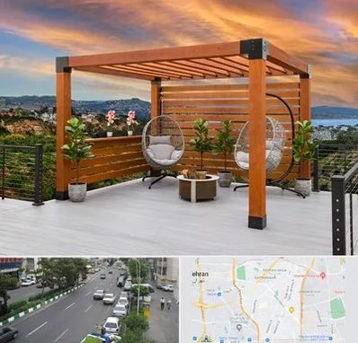 پرگولا چوبی در ستارخان 