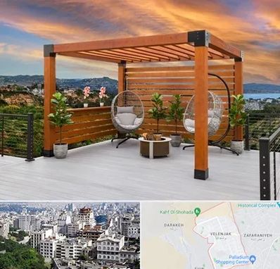 پرگولا چوبی در ولنجک 