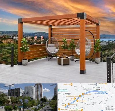 پرگولا چوبی در اندرزگو 