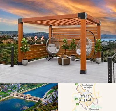 پرگولا چوبی در اصفهان
