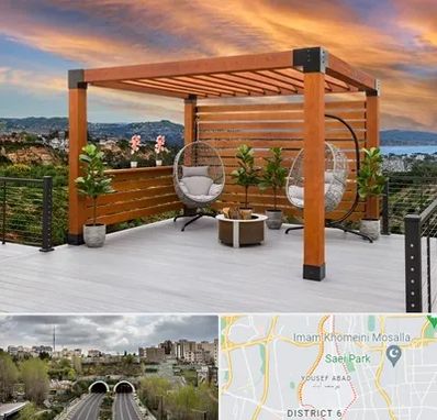 پرگولا چوبی در یوسف آباد 
