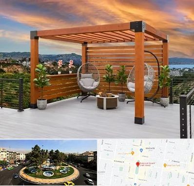 پرگولا چوبی در هفت حوض 