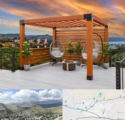 پرگولا چوبی در رودهن