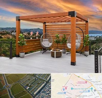 پرگولا چوبی در الهیه مشهد