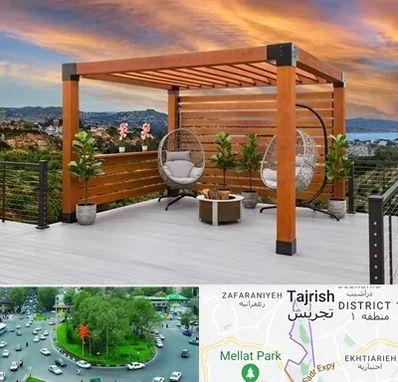 پرگولا چوبی در تجریش 