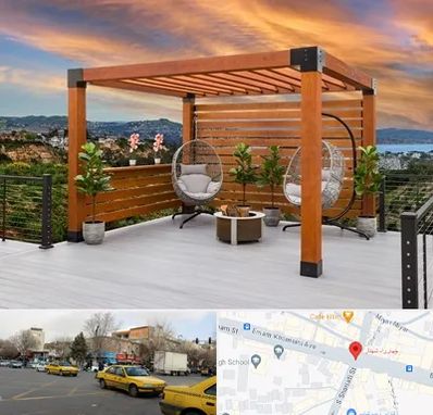 پرگولا چوبی در شهناز تبریز