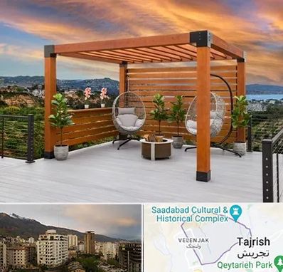 پرگولا چوبی در زعفرانیه 