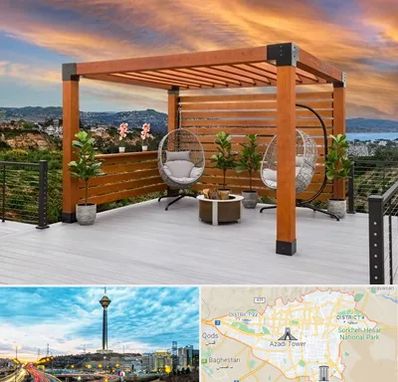 پرگولا چوبی در تهران