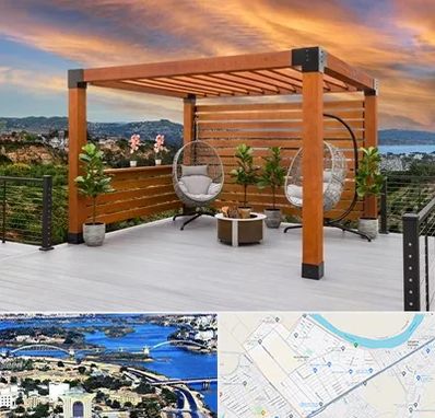 پرگولا چوبی در کوروش اهواز 