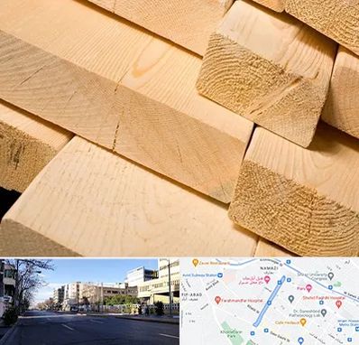 فروش چوب راش در خیابان ملاصدرا شیراز