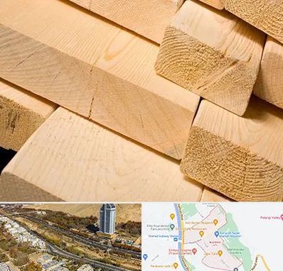 فروش چوب راش در خیابان نیایش شیراز