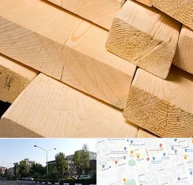 فروش چوب راش در میدان کاج 