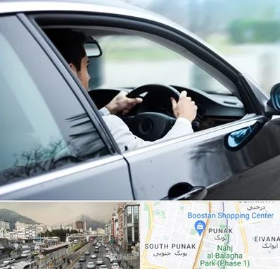 اجاره اتومبیل با راننده در پونک 