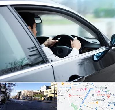 اجاره اتومبیل با راننده در خیابان ملاصدرا شیراز