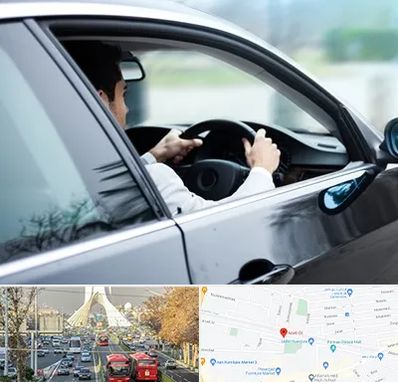 اجاره اتومبیل با راننده در خیابان آزادی 