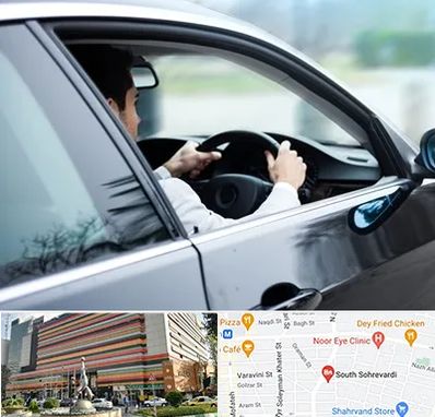 اجاره اتومبیل با راننده در سهروردی 