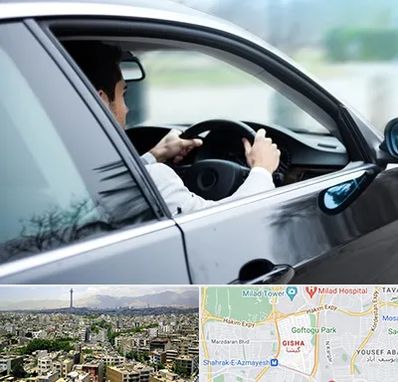 اجاره اتومبیل با راننده در گیشا 