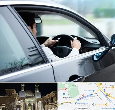 اجاره اتومبیل با راننده در زرگری شیراز