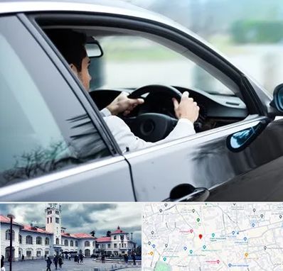 اجاره اتومبیل با راننده در میدان شهرداری رشت 