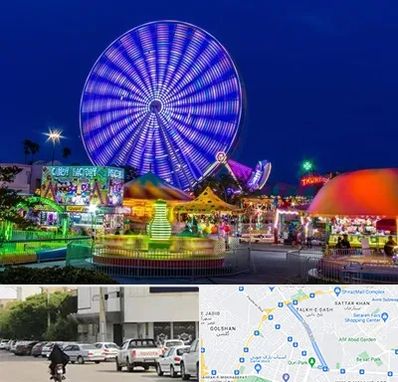 شهربازی در قدوسی شرقی شیراز