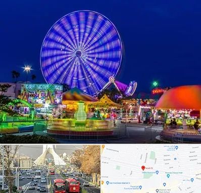 شهربازی در خیابان آزادی 