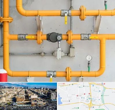 لوله و اتصالات گازی در شهرک راه آهن 