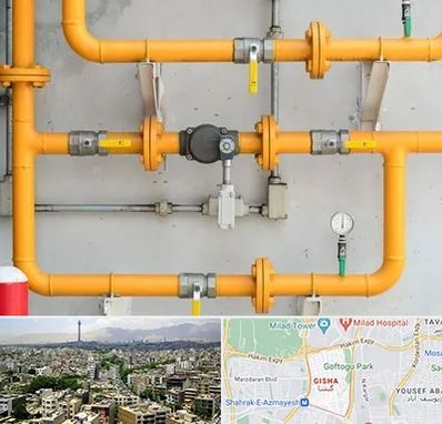لوله و اتصالات گازی در گیشا 