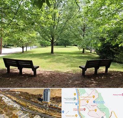 پارک در خیابان نیایش شیراز