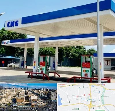 پمپ گاز در شهرک راه آهن 