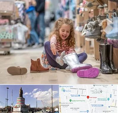 فروشگاه کفش بچه گانه در کارگر جنوبی 