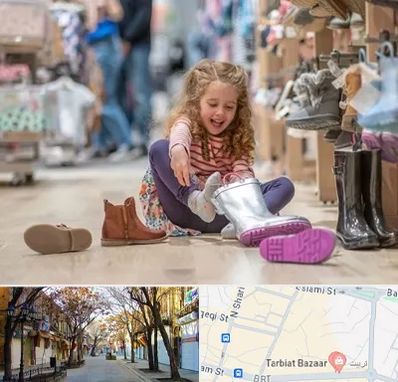 فروشگاه کفش بچه گانه در تربیت تبریز