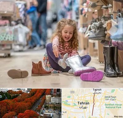 فروشگاه کفش بچه گانه در ولیعصر 