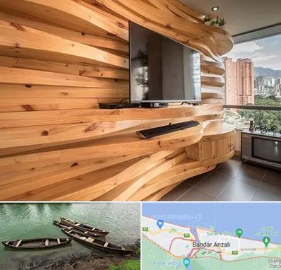 دیوارکوب در بندر انزلی